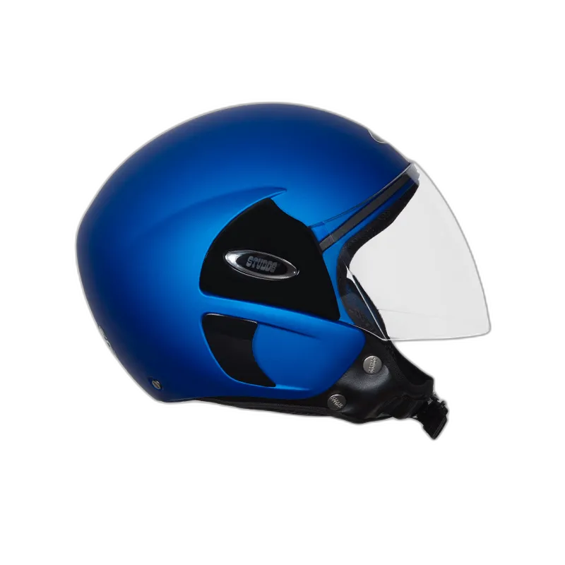 STUDDS Cub Matt Blue Half Face Helmet