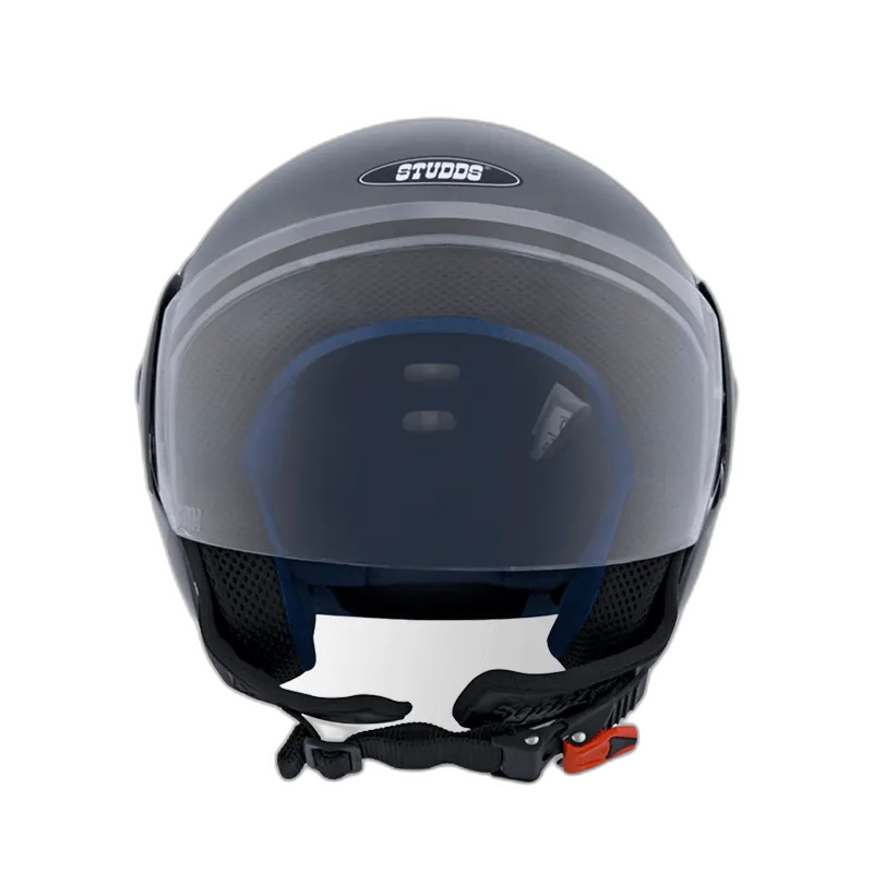 STUDDS Cub Matt Gun Grey Half Face Helmet