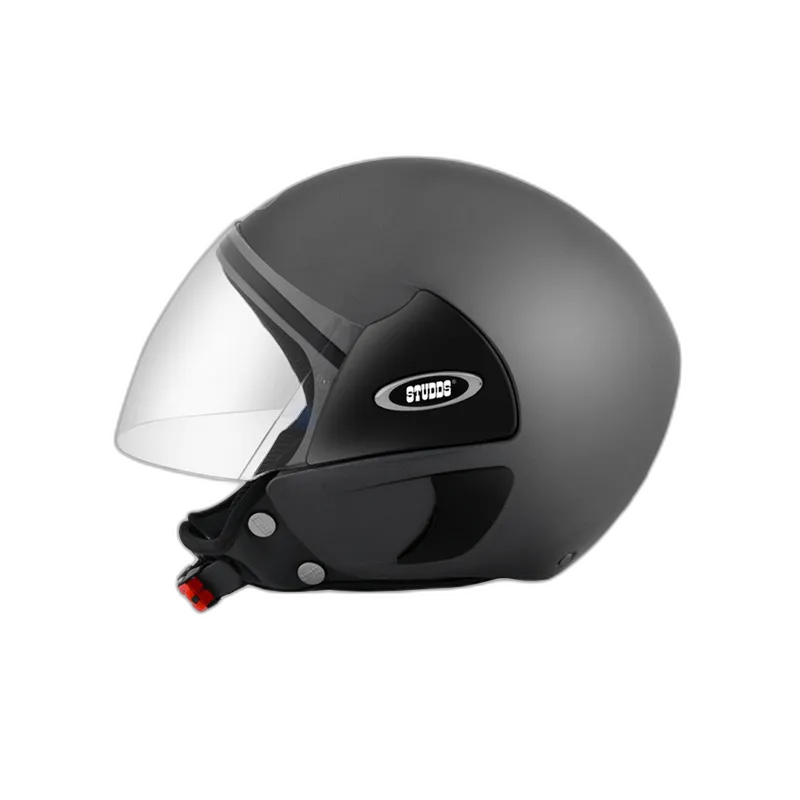 STUDDS Cub Matt Gun Grey Half Face Helmet