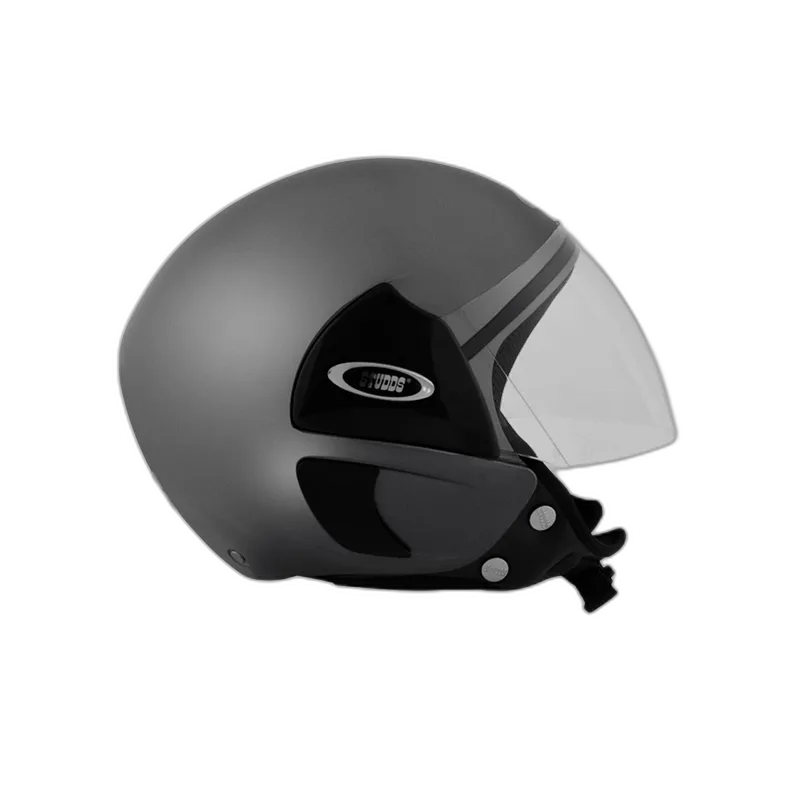 STUDDS Cub Matt Gun Grey Half Face Helmet