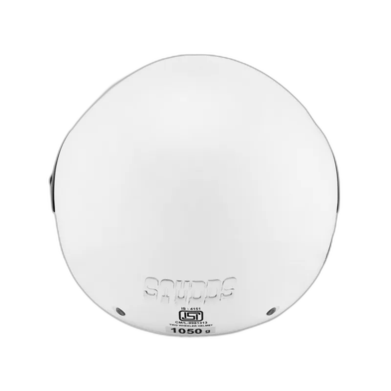 STUDDS Cub White Half Face Helmet