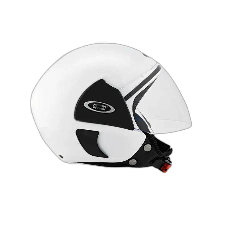 STUDDS Cub White Half Face Helmet