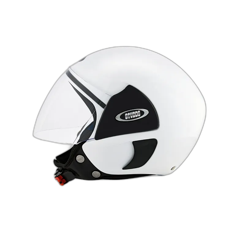 STUDDS Cub White Half Face Helmet