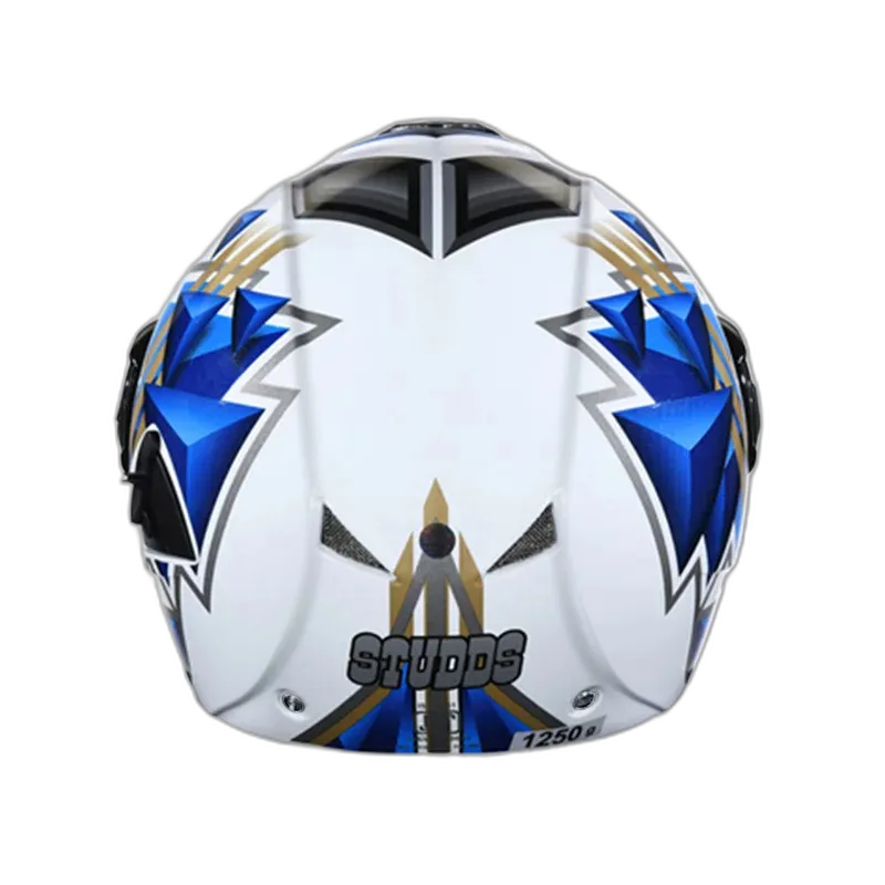STUDDS Downtown D3 White N1 Fu Flip Up Helmet
