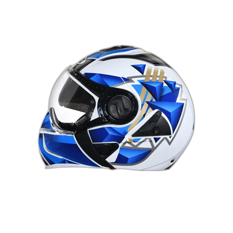 STUDDS Downtown D3 White N1 Fu Flip Up Helmet