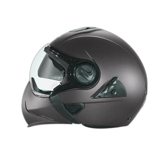 STUDDS Downtown Gun Grey Fu Flip Up Helmet