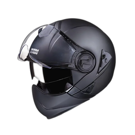 STUDDS Downtown Matt Black Fu Flip Up Helmet