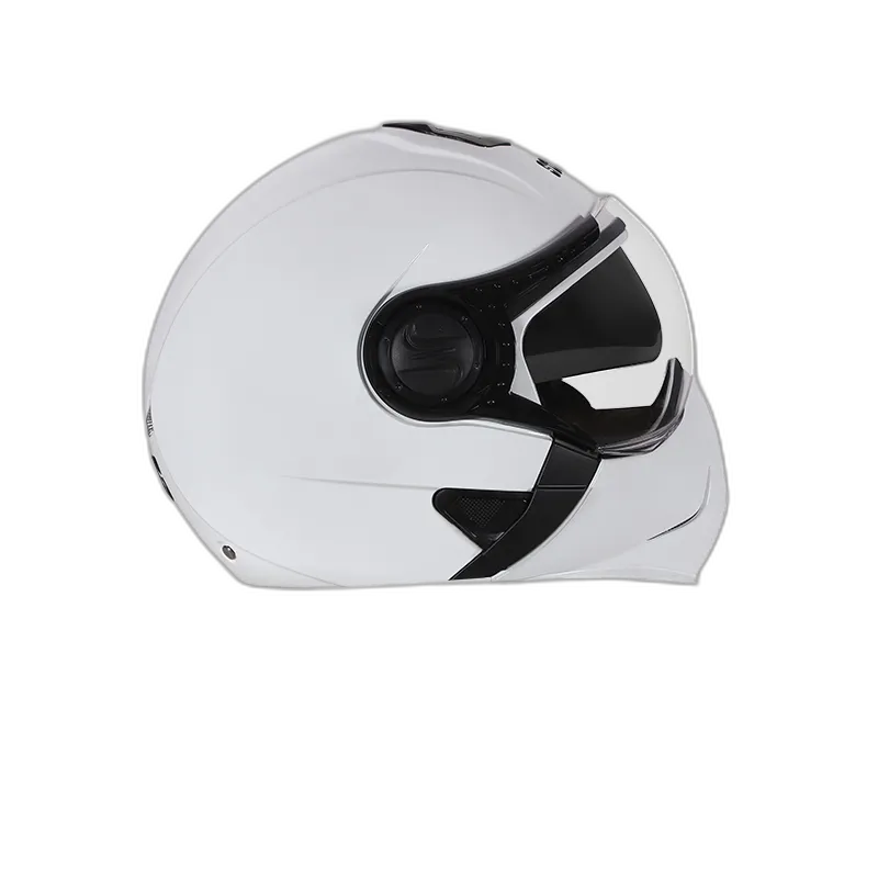 STUDDS Downtown White Fu Flip Up Helmet