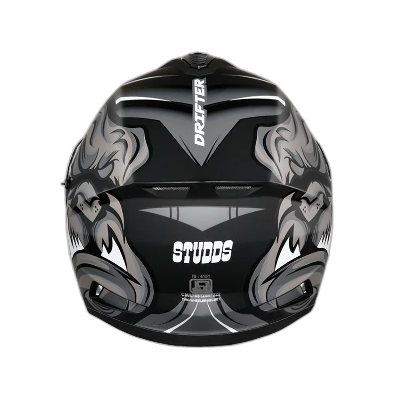 STUDDS Drifter D1 Matt Black N4 Full Face Helmet