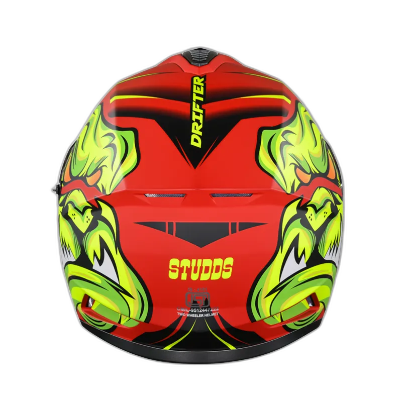 STUDDS Drifter D1 Matt Red N5 Full Face Helmet