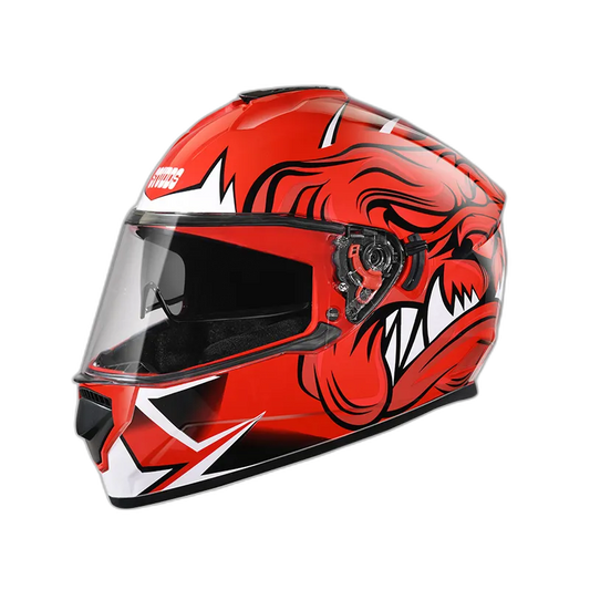 STUDDS Drifter D1 Red N5 Full Face Helmet