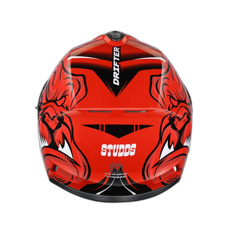 STUDDS Drifter D1 Red N5 Full Face Helmet