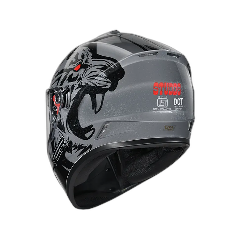 STUDDS Drifter D2 Grey N9 Full Face Helmet