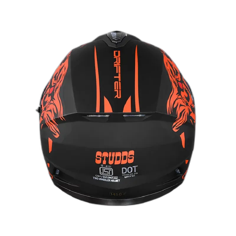 STUDDS Drifter D2 Matt Black N10 Full Face Helmet