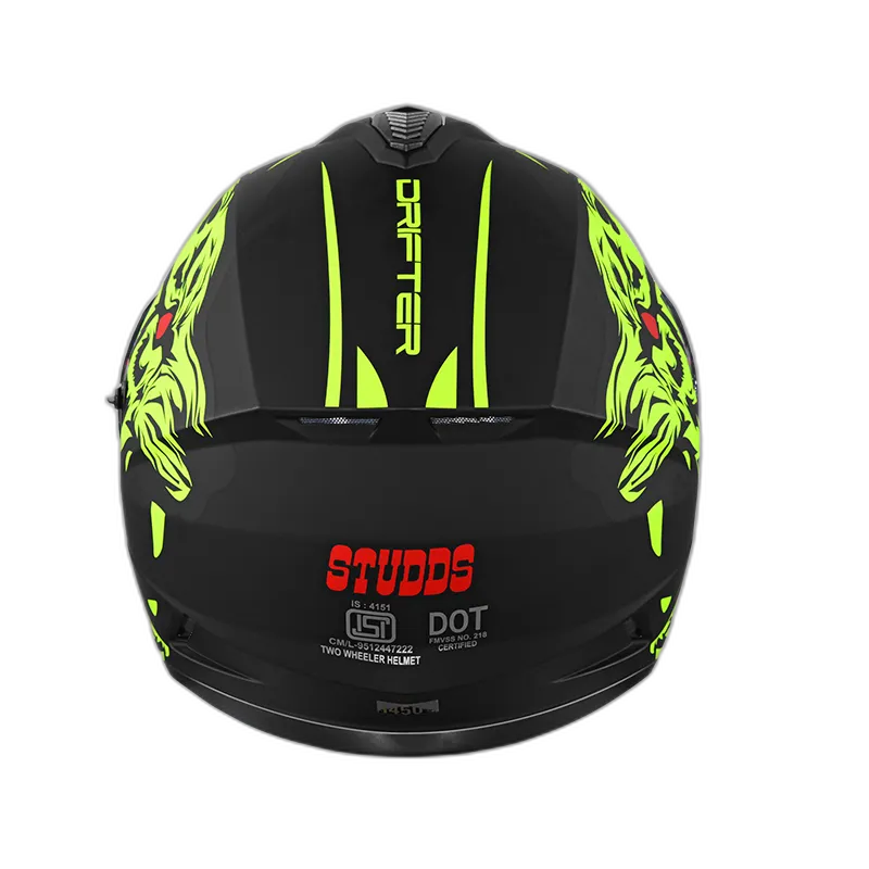 STUDDS Drifter D2 Matt Black N5 Full Face Helmet