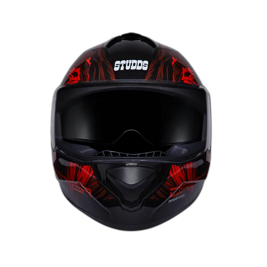 STUDDS Drifter D3 Black N2 Red Full Face Helmet