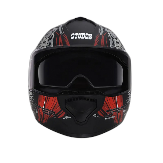 STUDDS Drifter D3 Matt Black Grey N2 Full Face Helmet