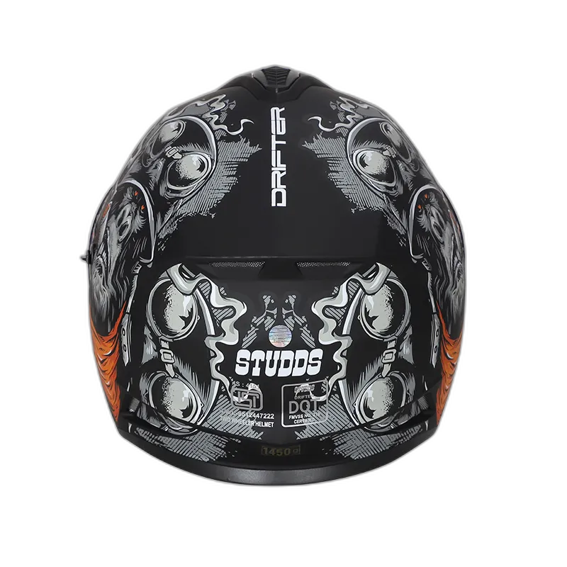 STUDDS Drifter D3 Matt Black N10 Full Face Helmet