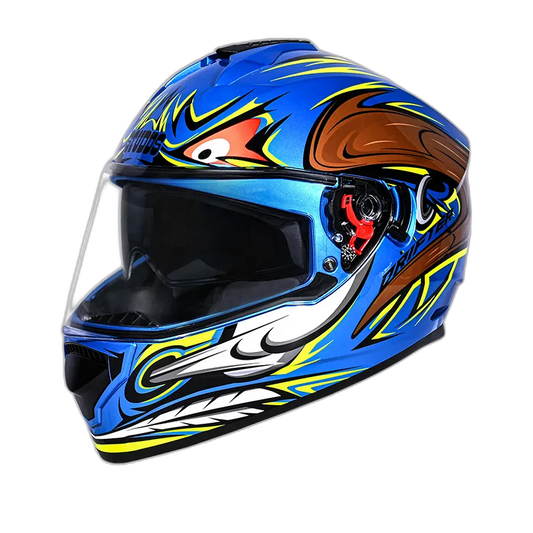 STUDDS Drifter D4 Blue N12 Full Face Helmet