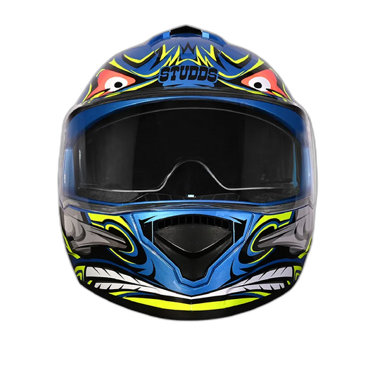 STUDDS Drifter D4 Blue N12 Full Face Helmet