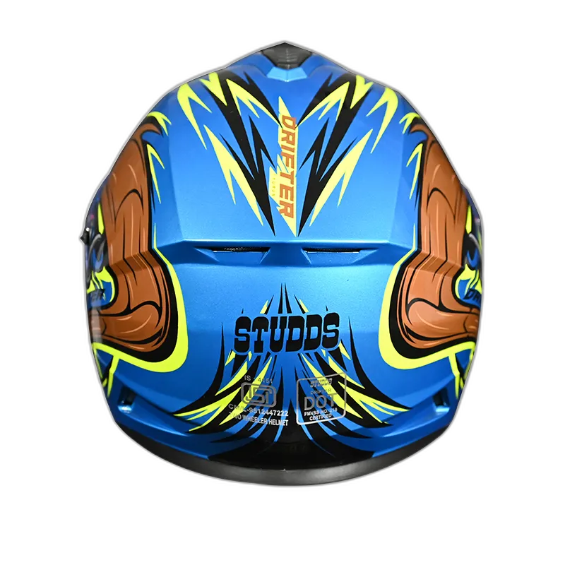 STUDDS Drifter D4 Blue N12 Full Face Helmet