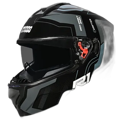 STUDDS Drifter D4 R1 Black N4 Full Face Helmet