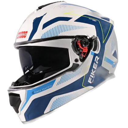 STUDDS Drifter D5 Matt White N1 Full Face Helmet
