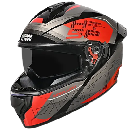 STUDDS Drifter D6 Rebellion Black Gry N2 Full Face Helmet