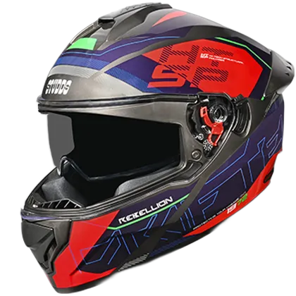 STUDDS Drifter D6 Rebellion Grey N1 Xl Full Face Helmet