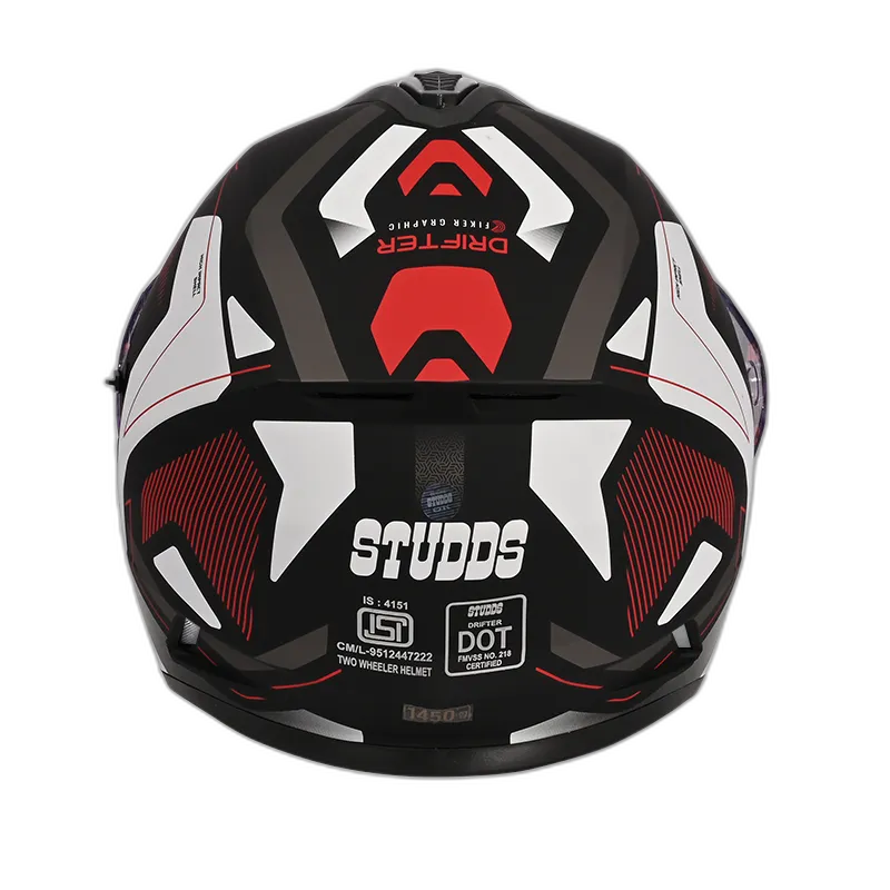 STUDDS Drifter D 5 Matt Black N2 Full Face Helmet
