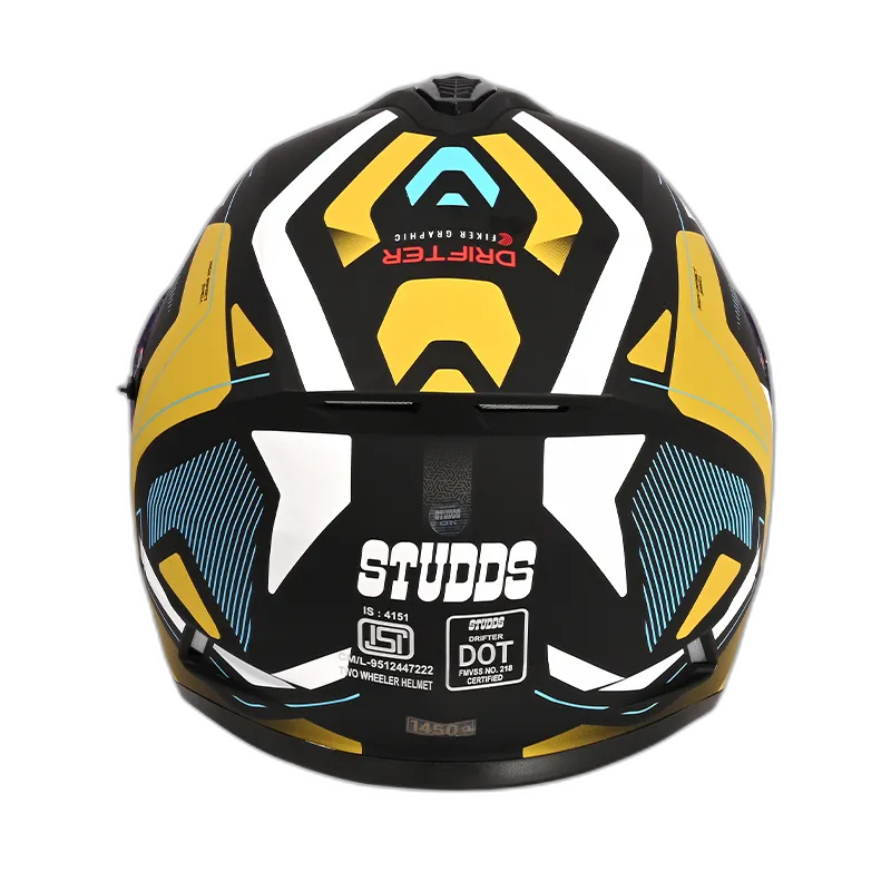 STUDDS Drifter D 5 Matt Black N12 Full Face Helmet