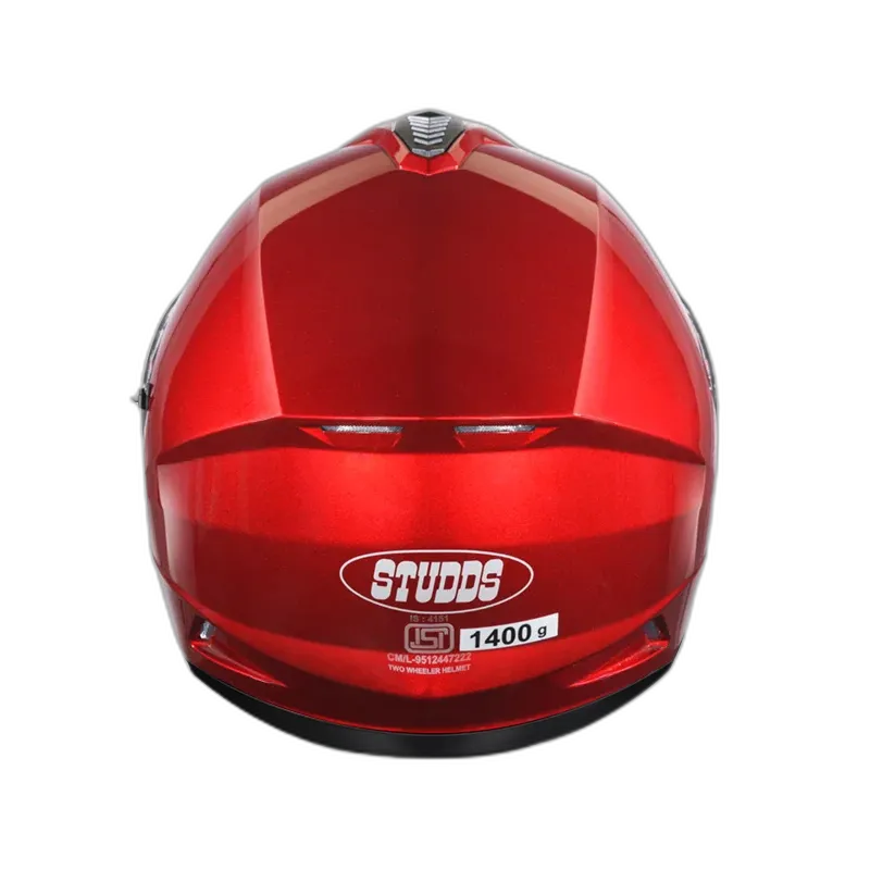 STUDDS Drifter Cherry Red Full Face Helmet