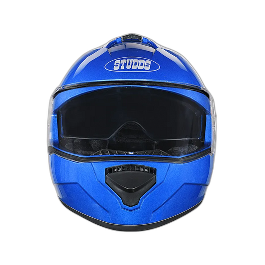 STUDDS Drifter Flame Blue Full Face Helmet