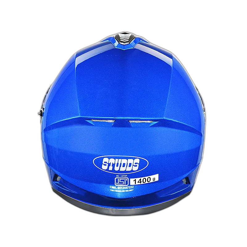 STUDDS Drifter Flame Blue Full Face Helmet