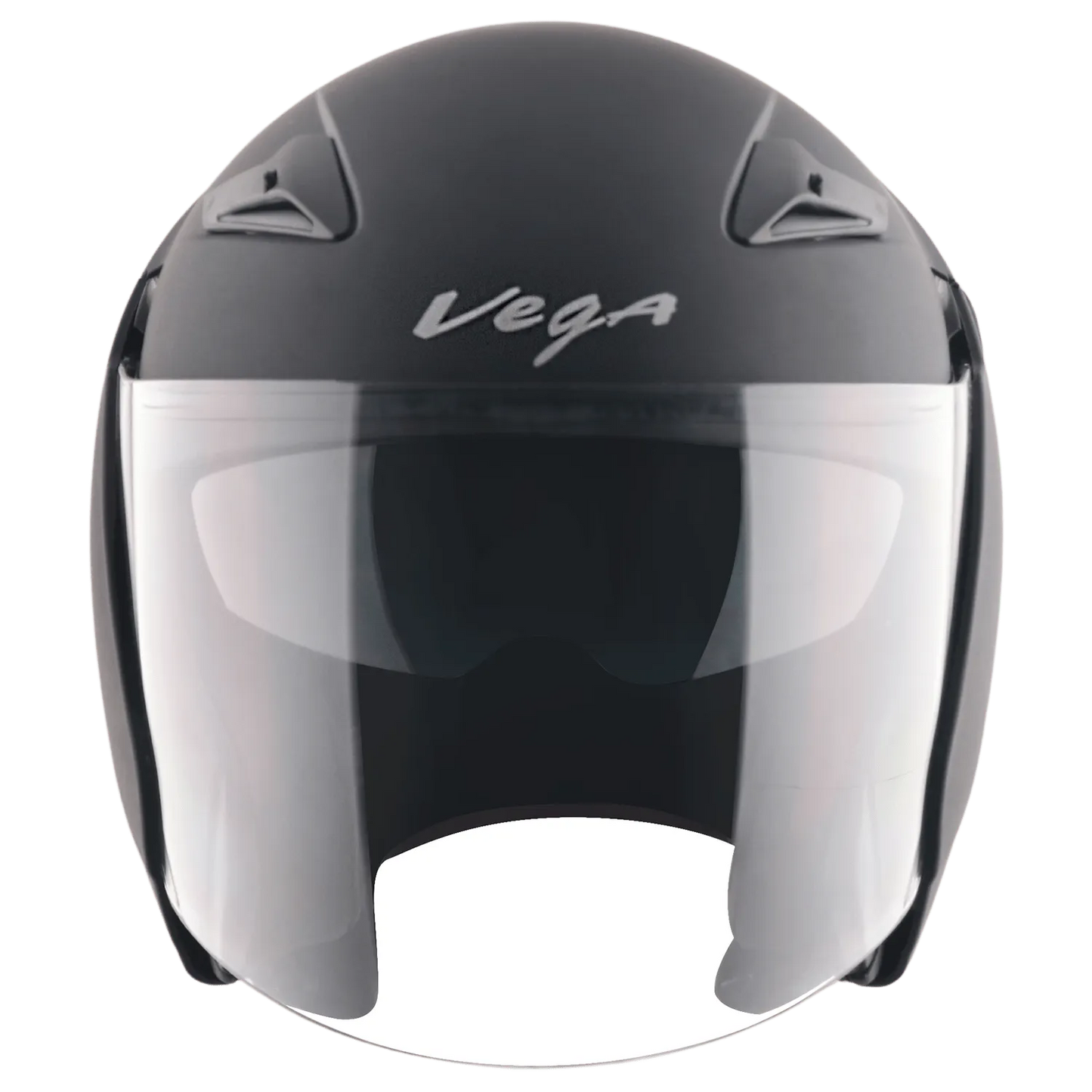 VEGA Eclipse Dull Black Half Face Helmet