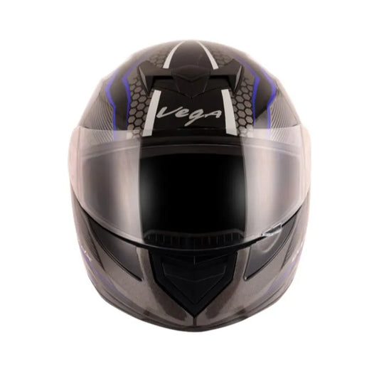 VEGA Edge Dx Blast Black Blue Full Face Helmet