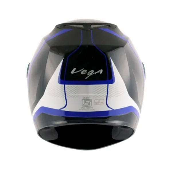 VEGA Edge Dx Blast Black Blue Full Face Helmet
