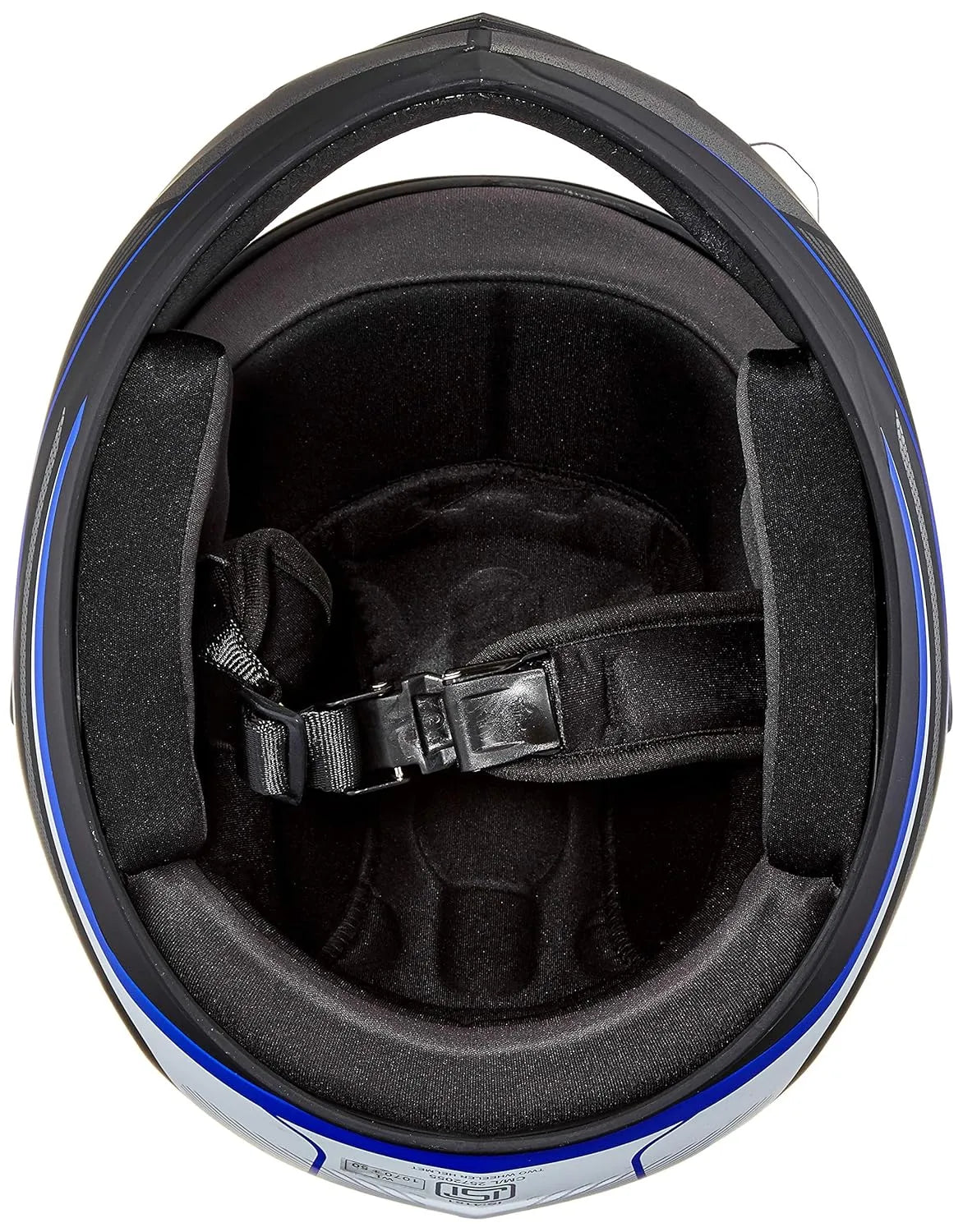 VEGA Edge Dx Blast Dull Black Blue Full Face Helmet