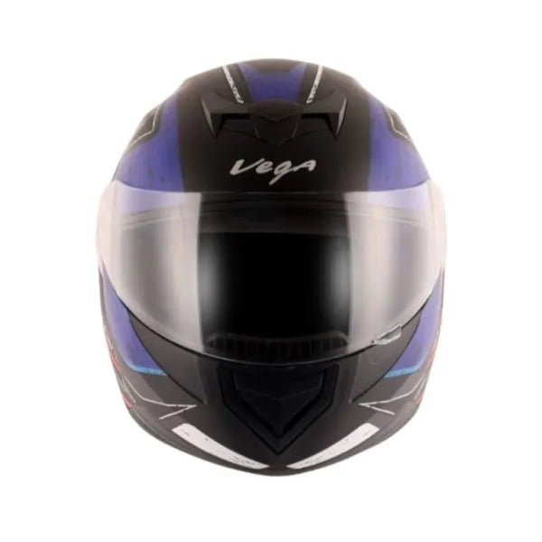 VEGA Edge Dx Crystal Dull Black Blue Full Face Helmet