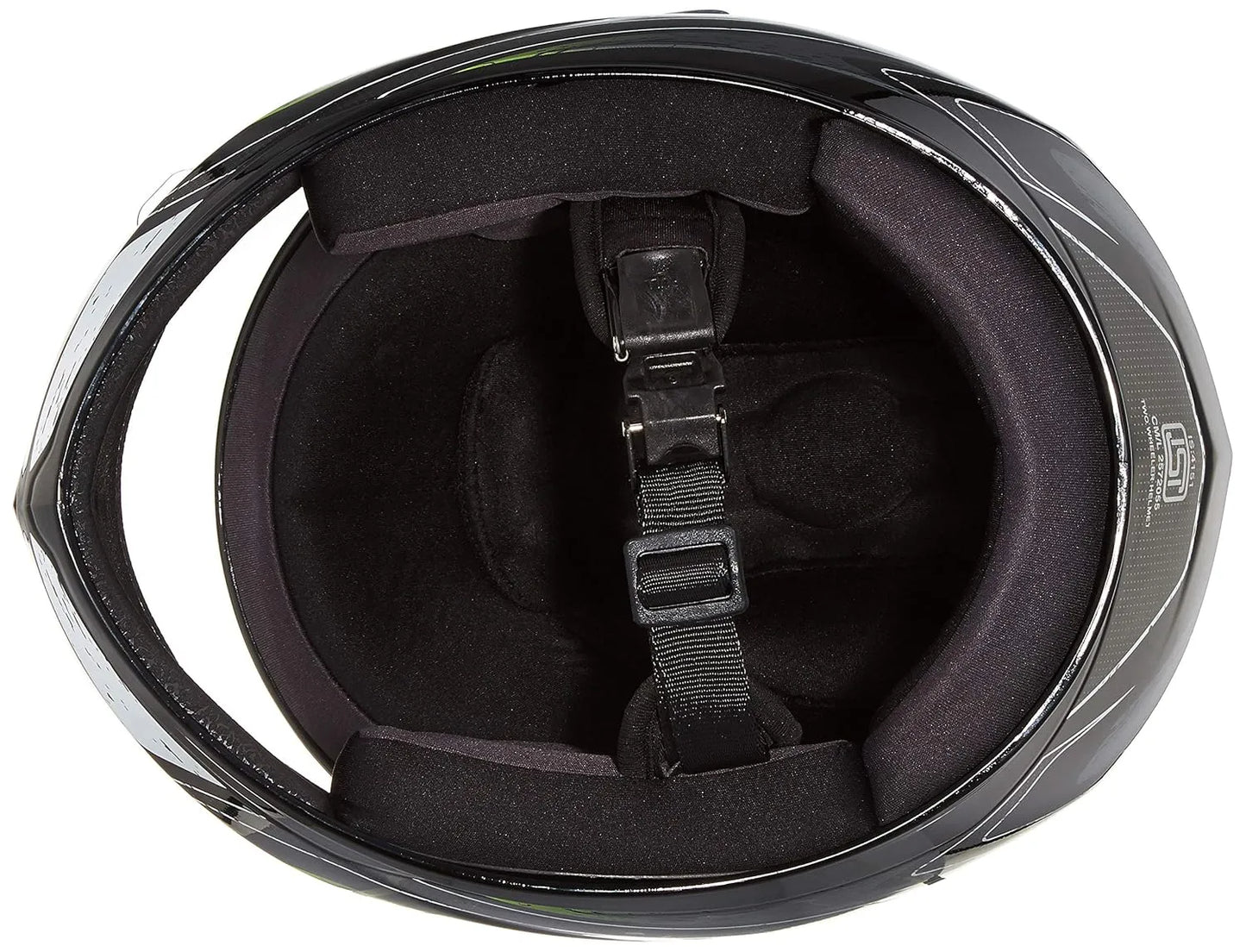 VEGA Edge Dx Crystal Dull Black Silver Full Face Helmet