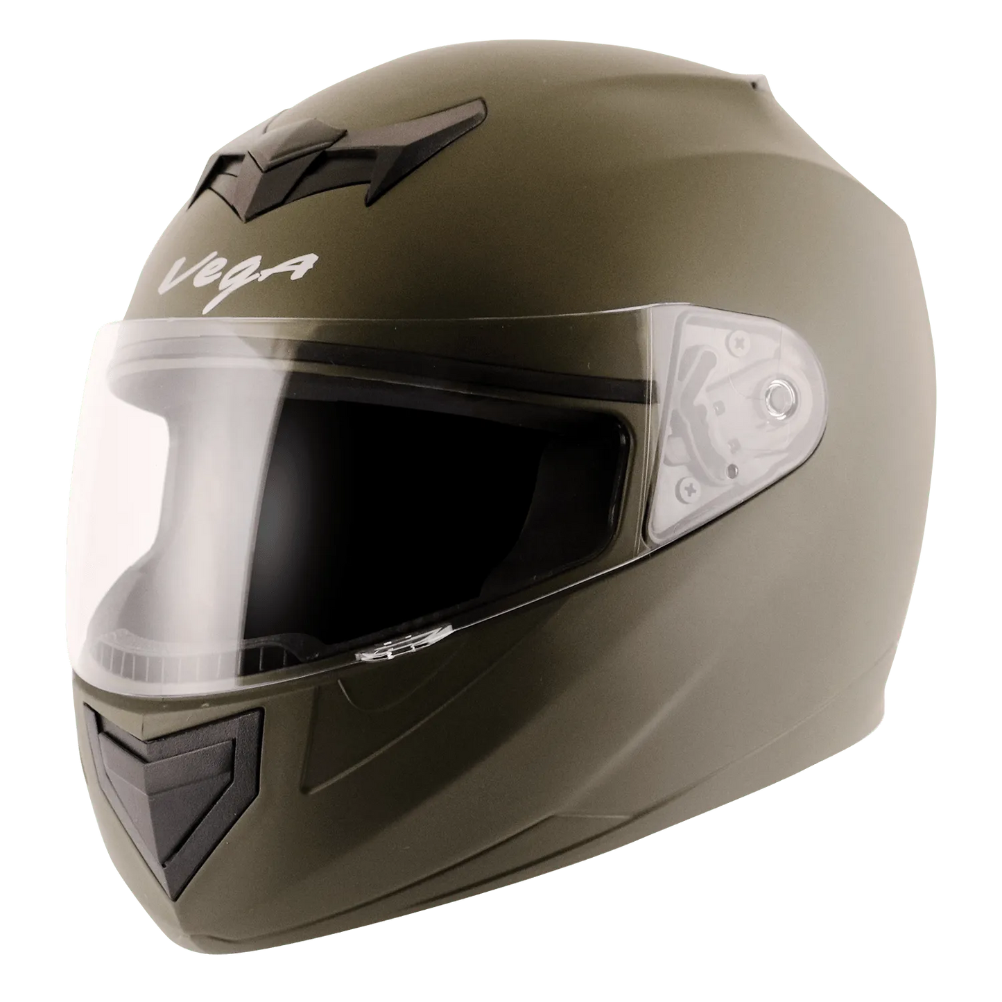 VEGA Edge Dx Dull Battle Green Full Face Helmet