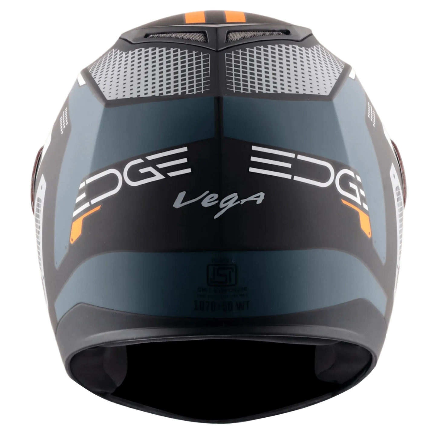 VEGA Edge Dx Pasion Gr Dull Black Orange Full Face Helmet