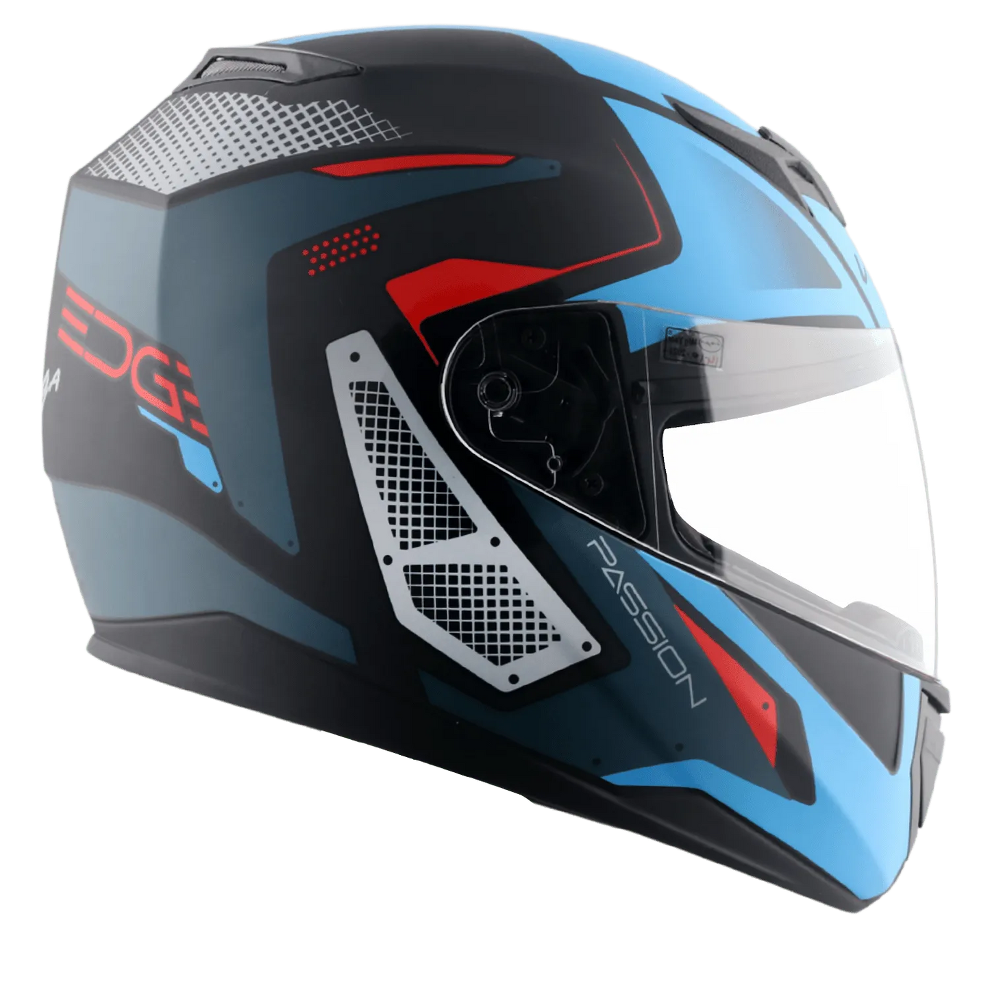 VEGA Edge Dx Passion Gr Dull Black M Blue Full Face Helmet