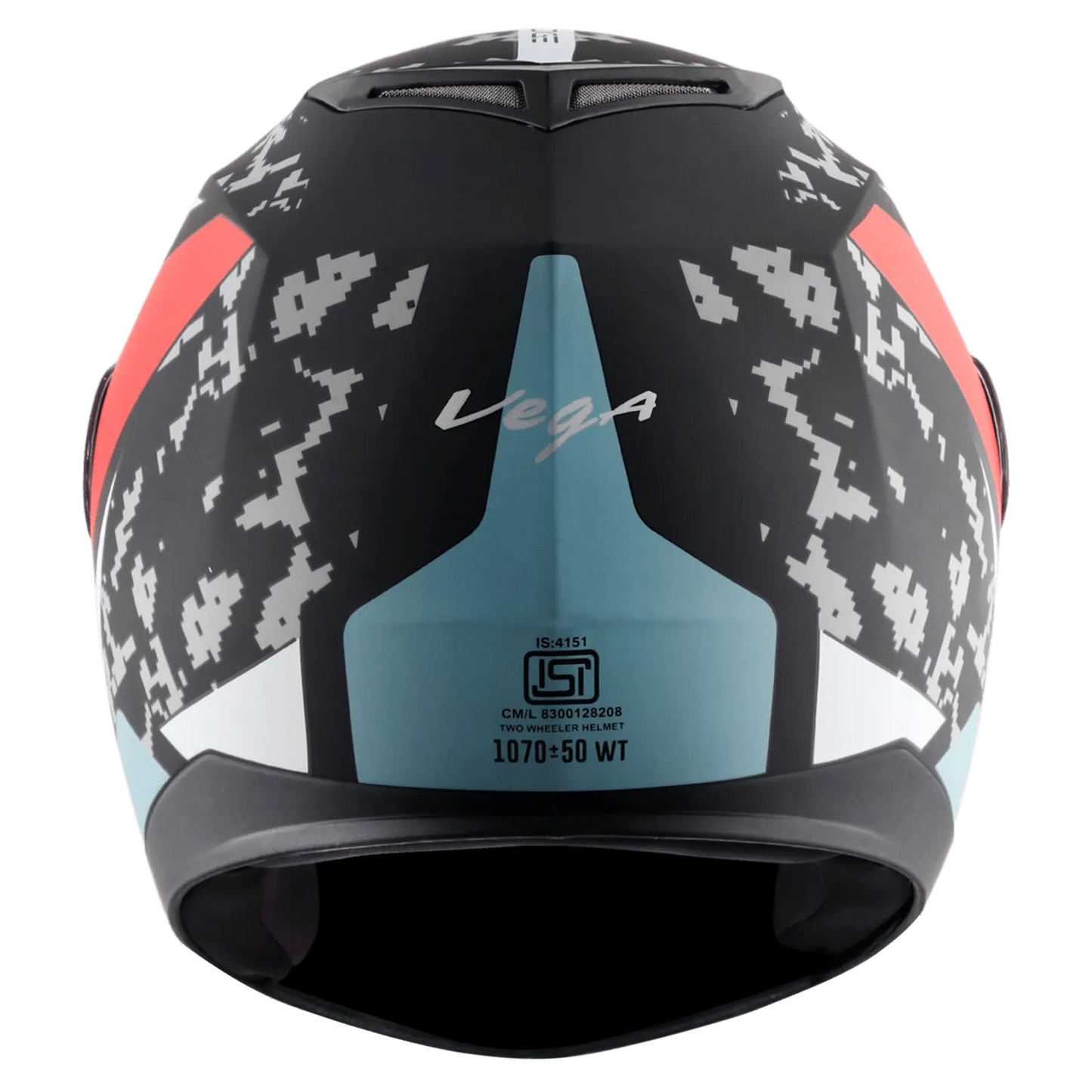 VEGA Edge Dx Us Army Dull Black Red Full Face Helmet