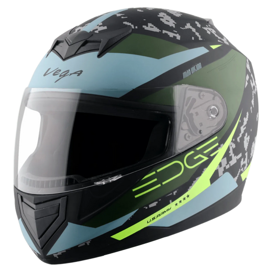 VEGA Edge Dx Us Army Gr Dull Black Battle Green Full Face Helmet