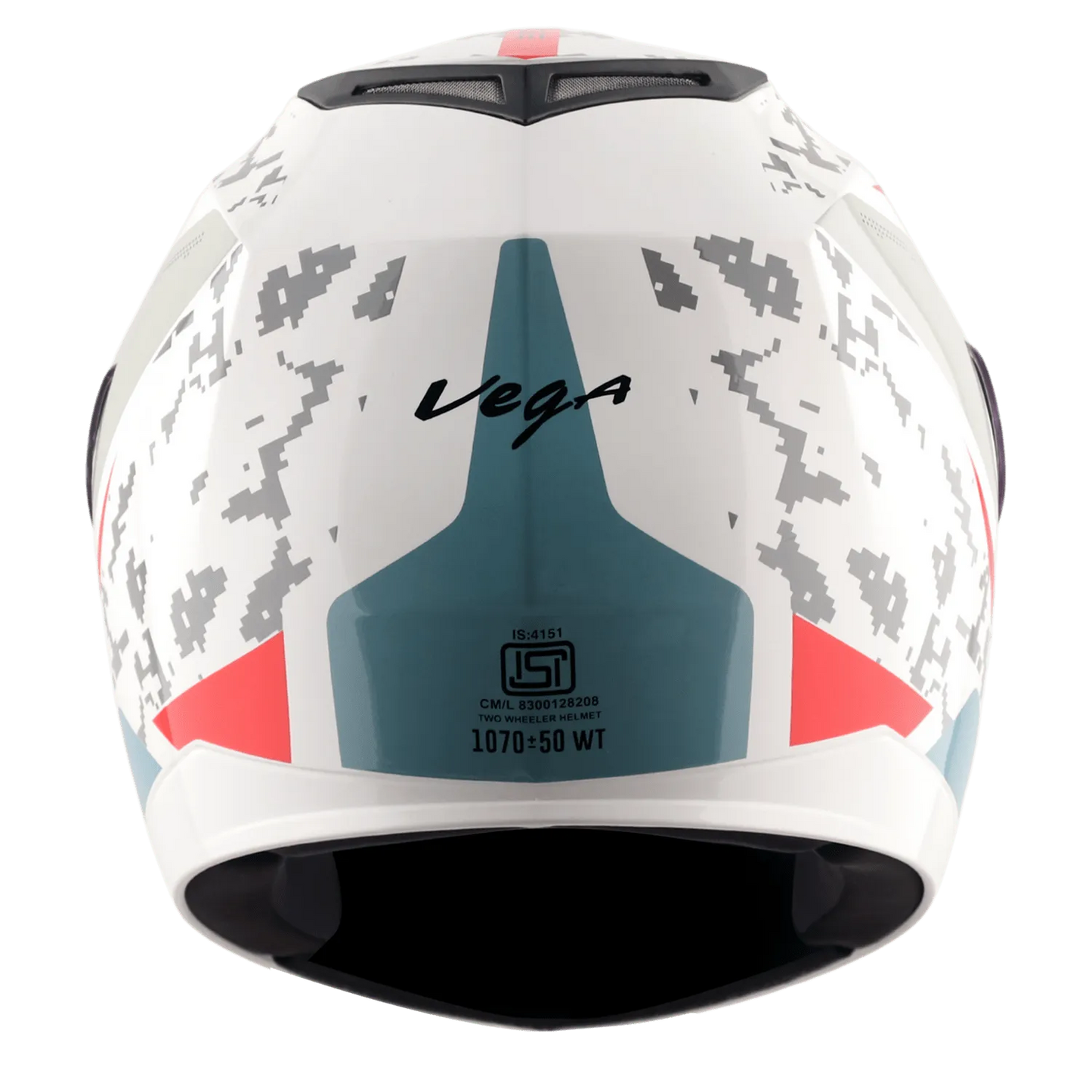 VEGA Edge Dx Us Army Gr White Red Full Face Helmet
