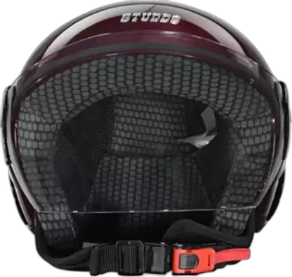 STUDDS Femm Super 540 Wine Red Half Face Helmet