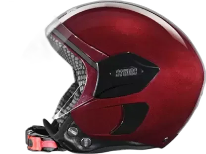 STUDDS Femm Super 540 Wine Red Half Face Helmet