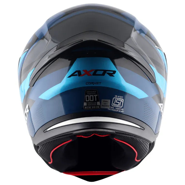 AXOR Hunter Cornet Dark Blue Full Face Helmet