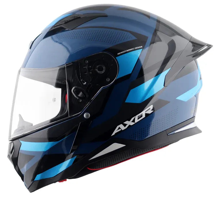 AXOR Hunter Cornet Dark Blue Full Face Helmet